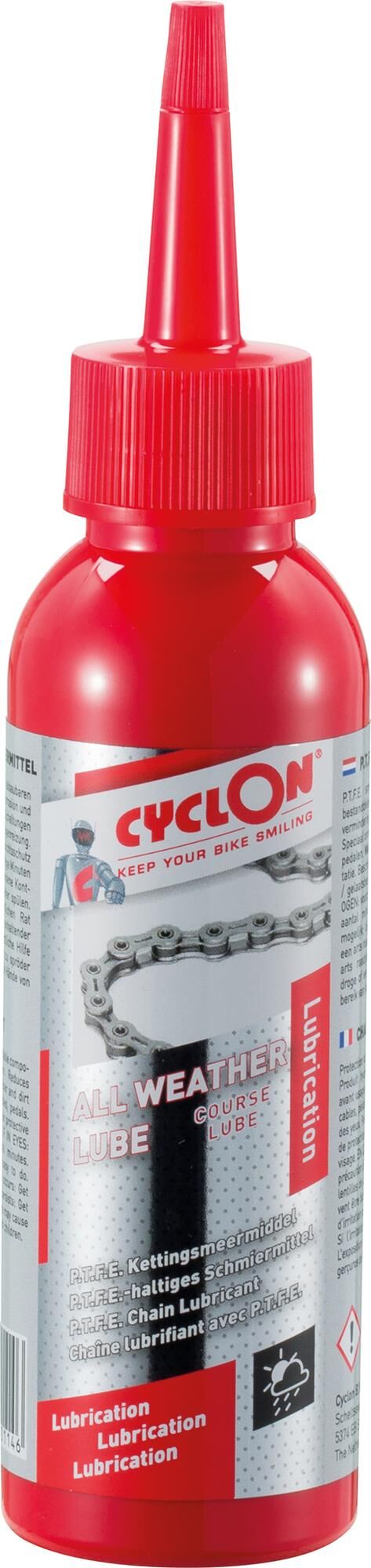 Cyclon kettingvet "all weather lube" cyclon chain grease "course lube" 125ml