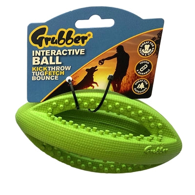 Happy pet grubber interactieve rugbybal mini assorti
