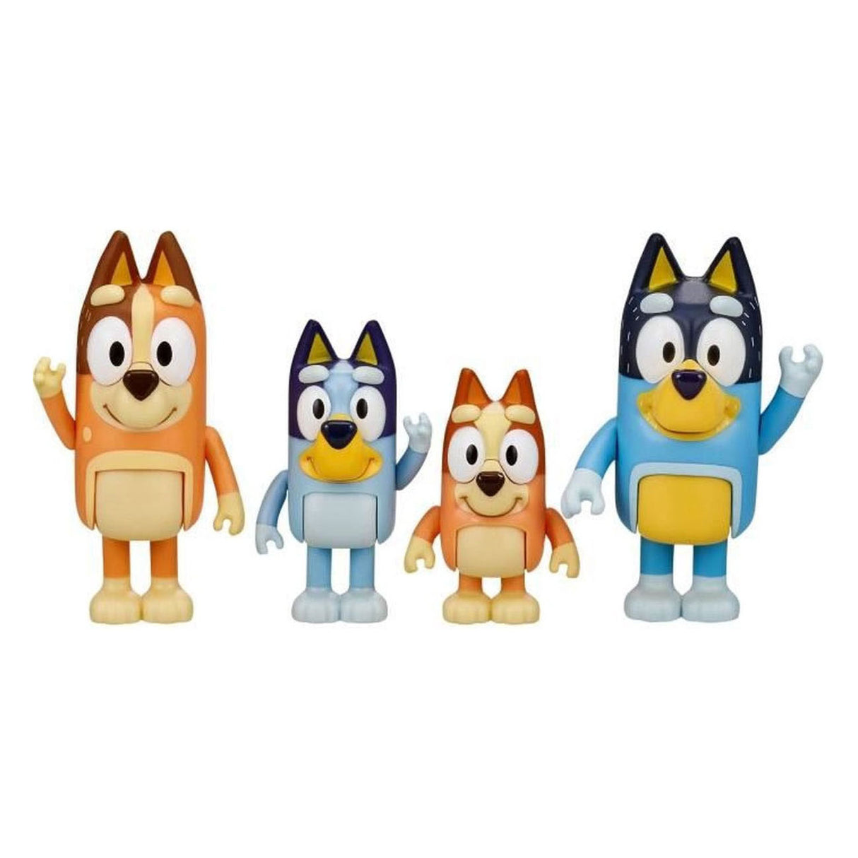 Moose toys bluey familie speelfiguren, 4st.