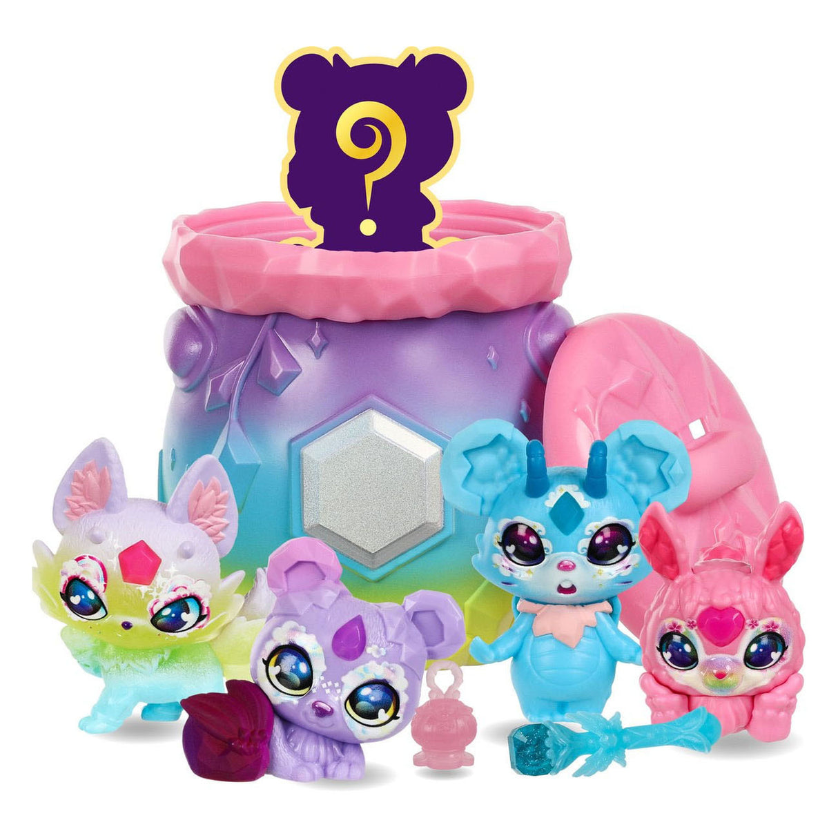 Moose Toys Mixies Mixlings Verzamelketels Magische Regenboog, 5-Pack