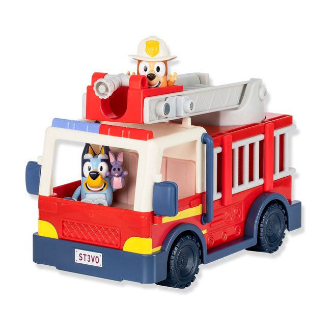 Moose toys bluey's brandweerwagen met 2 speelfiguren