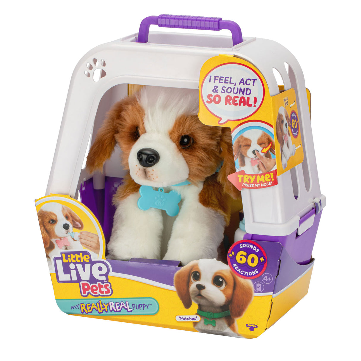 Little live pets my really real puppy knuffel in hok