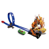 Racebaanvlammen met looping klein