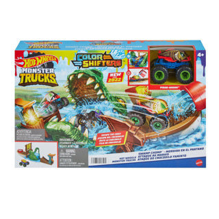 Hot wheels monster trucks swamp chomp speelset