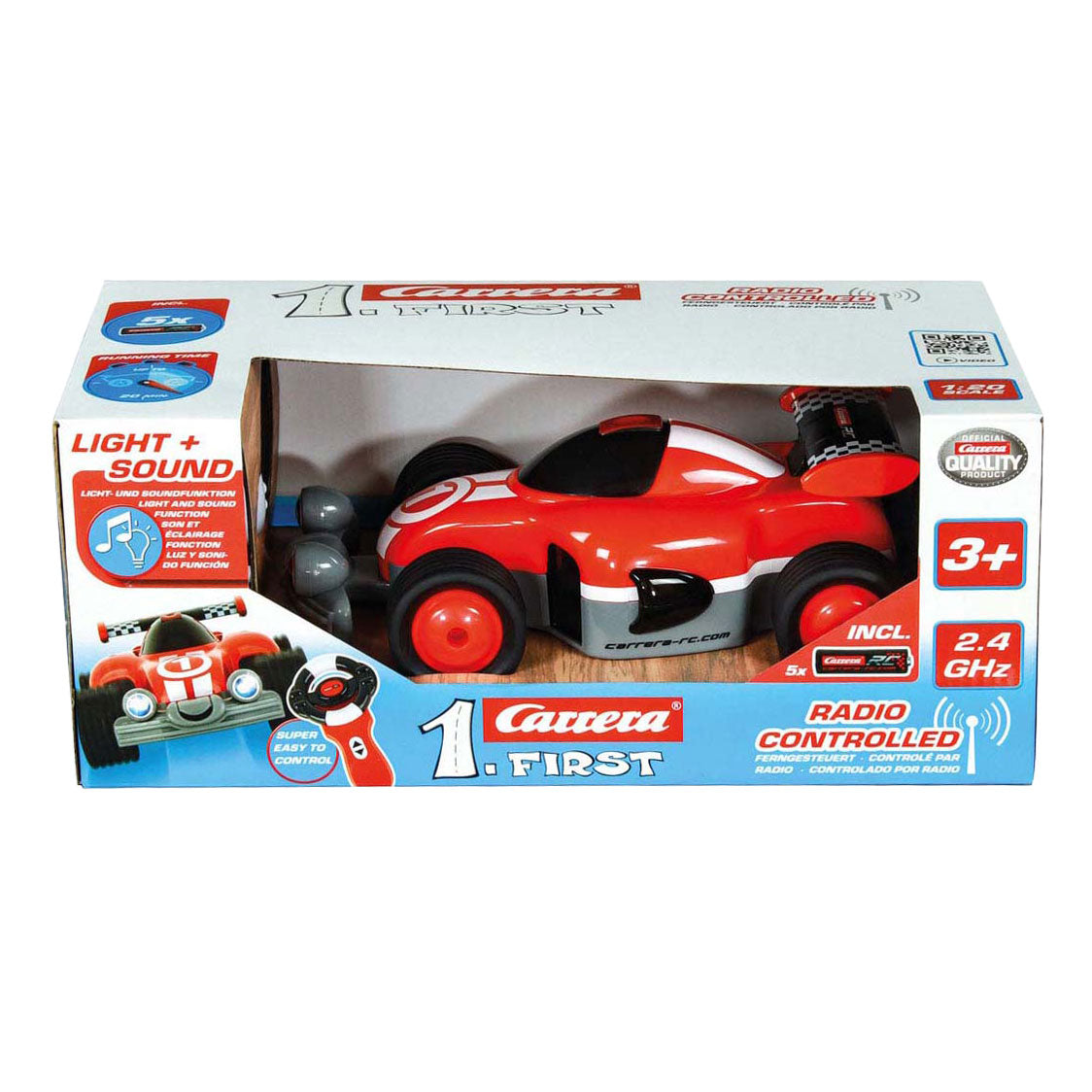Rc carrera 2,4ghz first racer bestuurbare auto