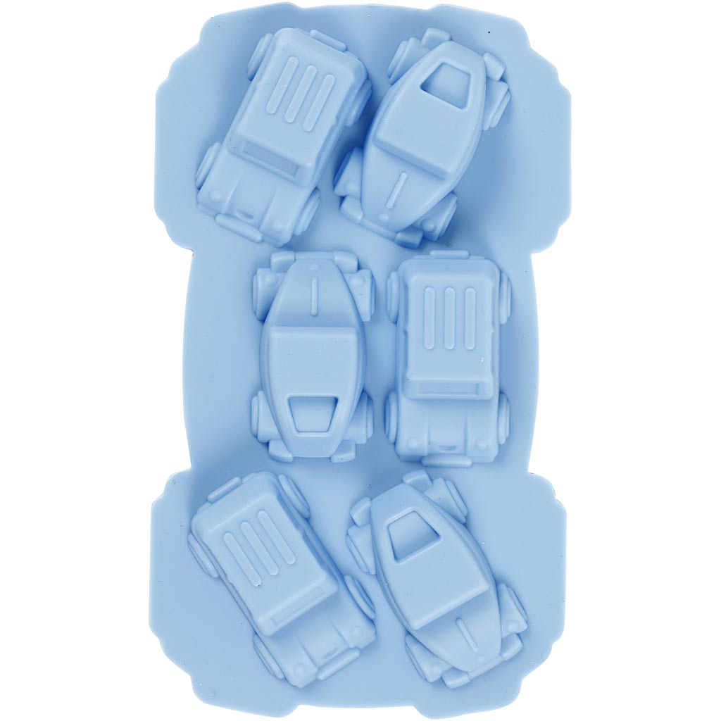 Creativ company siliconen vormen, auto's , h: 2,5 cm, l: 3 cm, b: 4,5 cm, 12,5 ml, 1 stuk