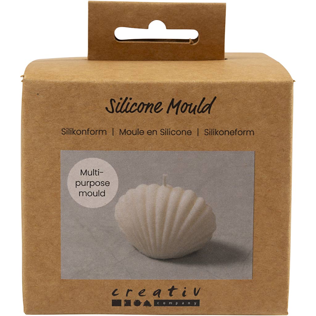 Creativ company siliconen vorm, mossel, h: 6 cm, l: 9 cm, b: 5 cm, 1 stuk
