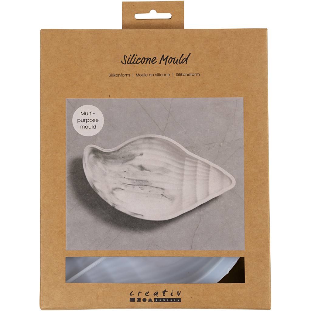 Creativ company siliconen vormen, conchschelp , h: 2 cm, l: 20 cm, b: 11 cm, 1 stuk