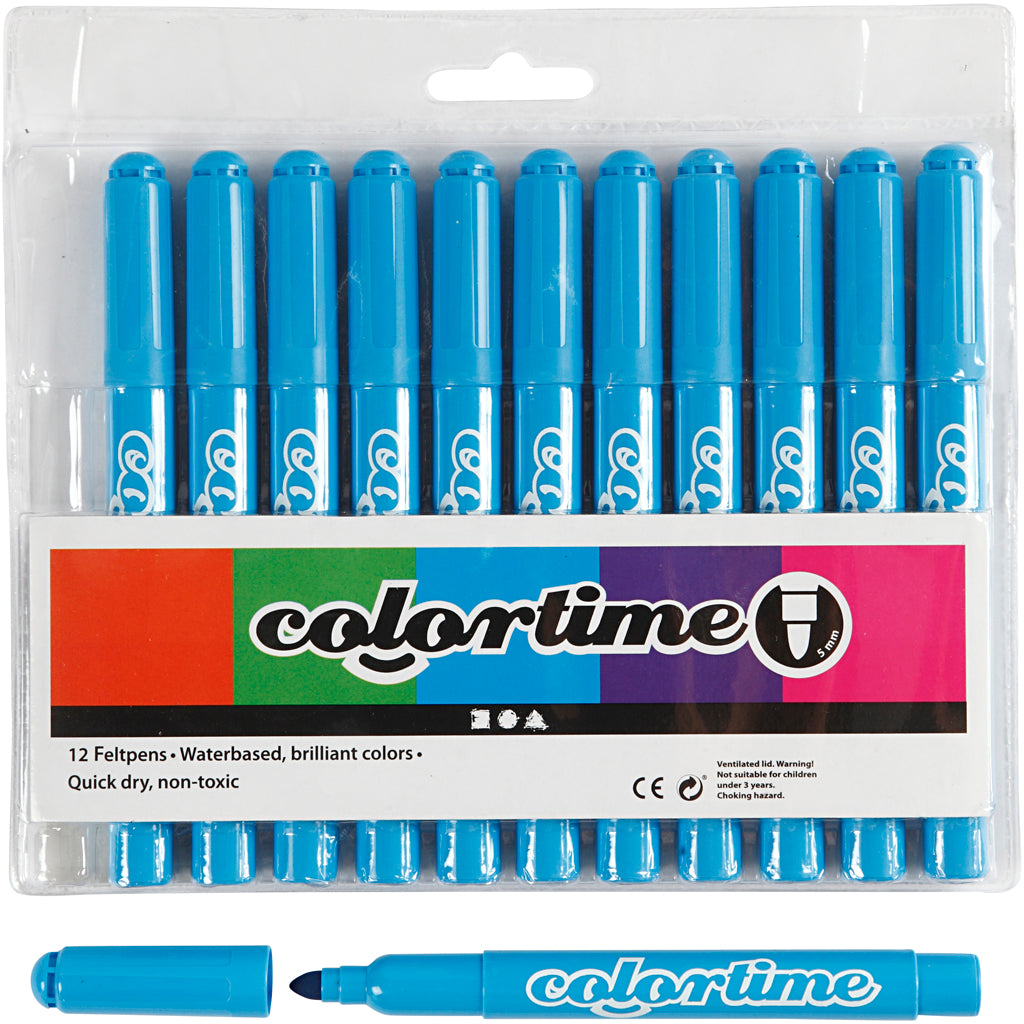 Creativ company lichtblauwe jumbo stiften, 12st.