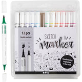 Creativ Company Schets Markers Kleur, 12st.