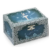 Simply for kids juwelen-muziekdoosje ballerina witte jurk blauw wit