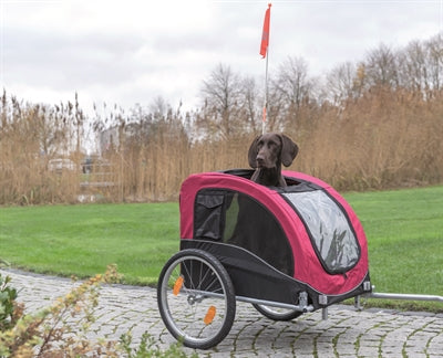 Trixie Hondenfietskar zwart rood