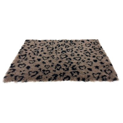 Martin Vetbed print luipaardprint beige zwart gerecycled