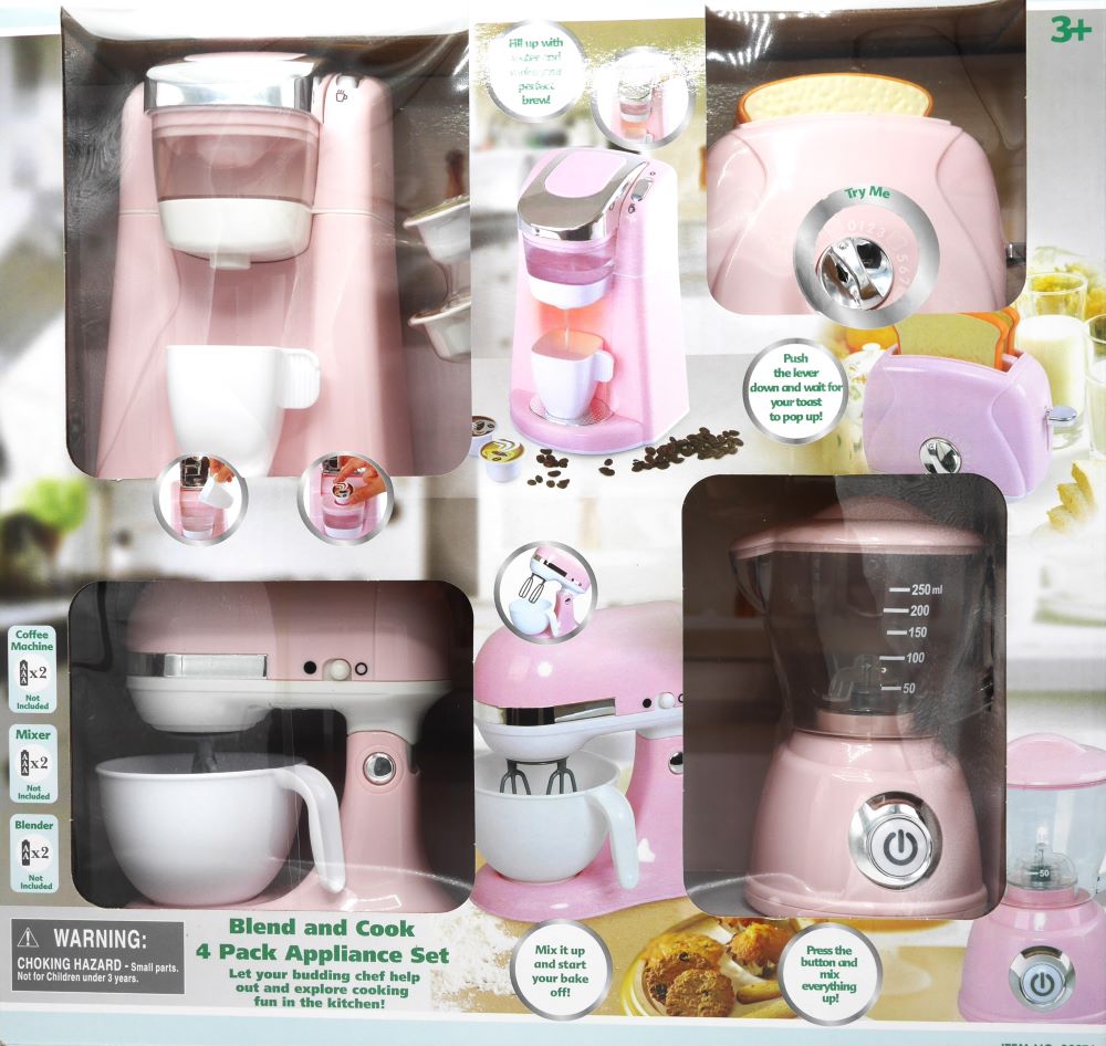 Playgo keukenset roze 4 delig.