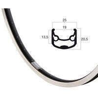 Rigida velg ryde 26 (559) andra-30 36 14 zwart (geslepen)