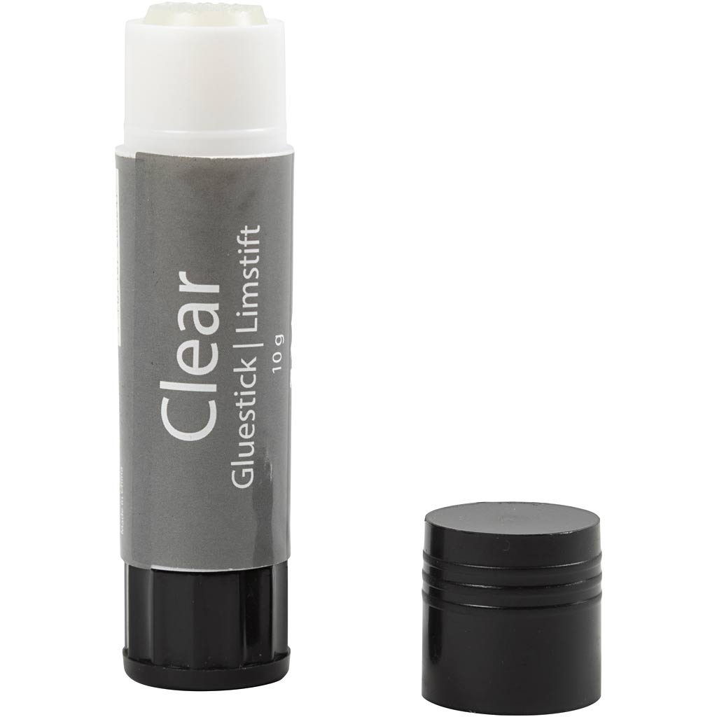 Creativ company transparante lijmstift, rond, 10 gr, 1 stuk