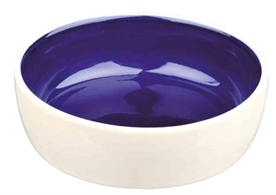 Trixie Voerbak kat keramiek crème blauw