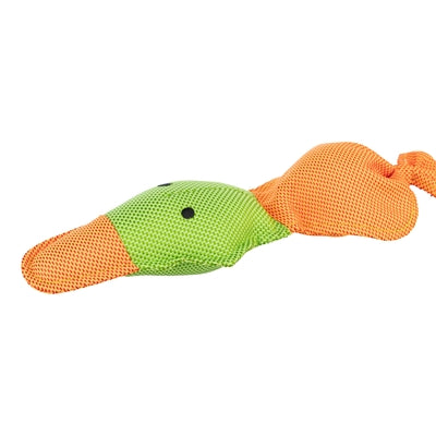 Trixie eend drijvend polyester oranje