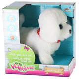 Pluchiez pluche hondje loop en blaf hondje assorti