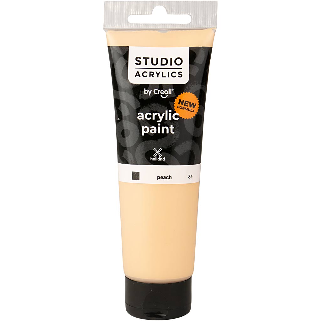 Creall studio acrylverf, dekkend, perzik (85), 120 ml 1 fles