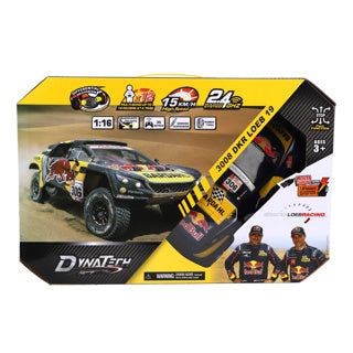 Dynatech radiografisch bestuurbare auto peugeot 1:16 2.4g 3008 dkr loeb 19