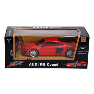 Kool speed radiografisch bestuurbare auto audi 1:24 r8 coupé rood