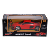 Kool speed radiografisch bestuurbare auto audi 1:24 r8 coupé rood