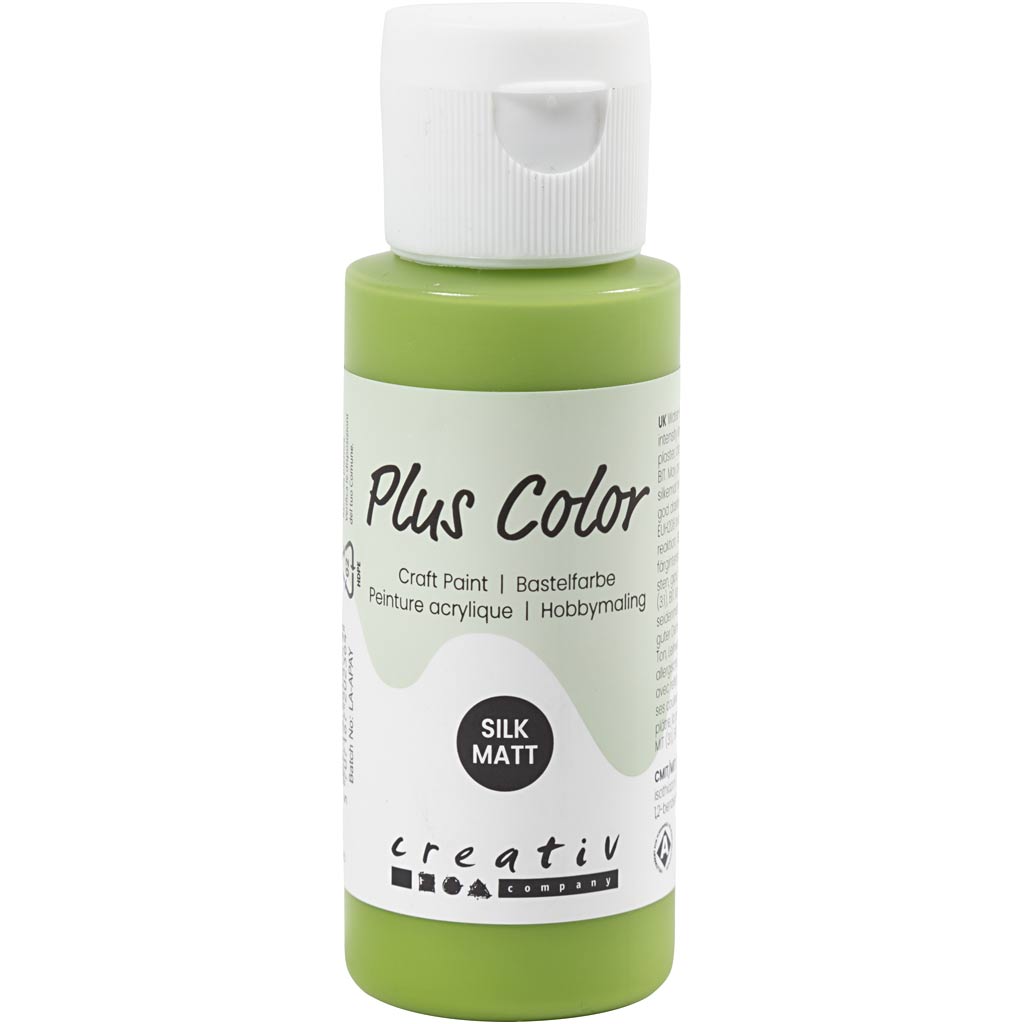 Plus color acrylverf, leaf green, 60 ml 1 fles