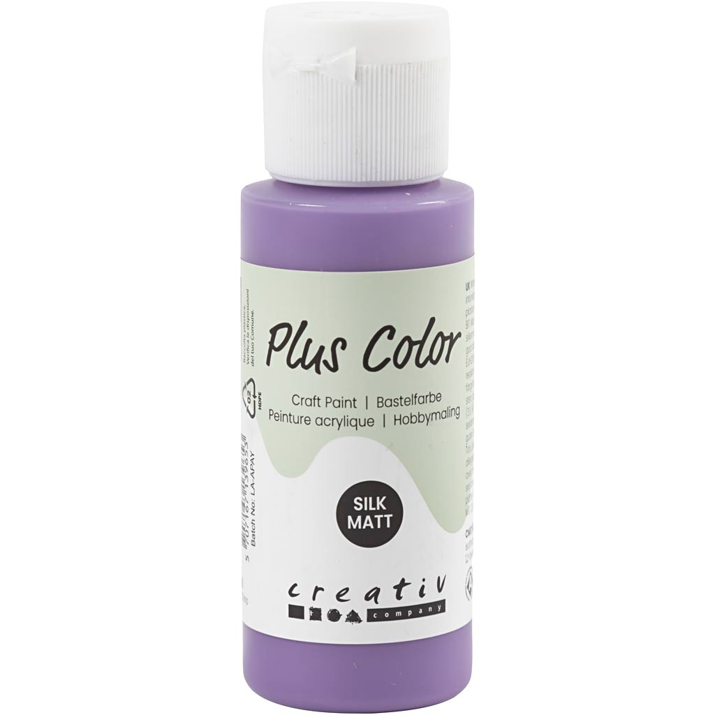 Plus color acrylverf, dark lilac, 60 ml 1 fles
