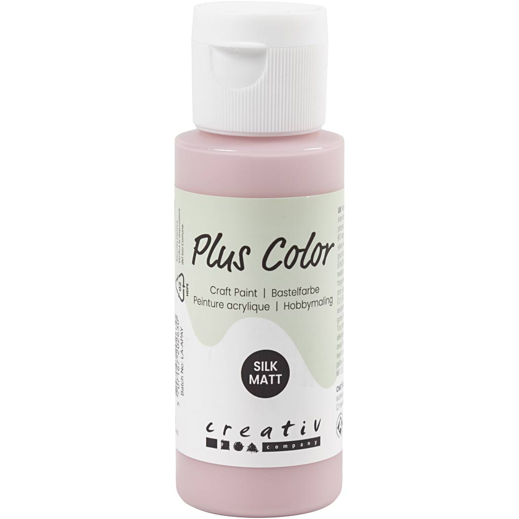Plus Color Acrylverf, Dusty Rose, 60ml