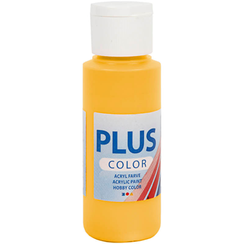 Plus color acrylverf, yellow sun, 60 ml 1 fles
