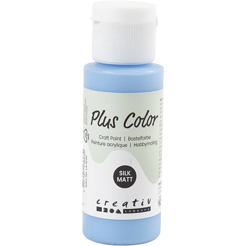 Plus kleur acrylverf, hemelsblauw, 60 ml 1 fles