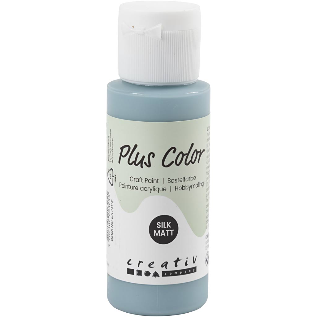 Plus color acrylverf, zacht blauw, 60 ml 1 fles