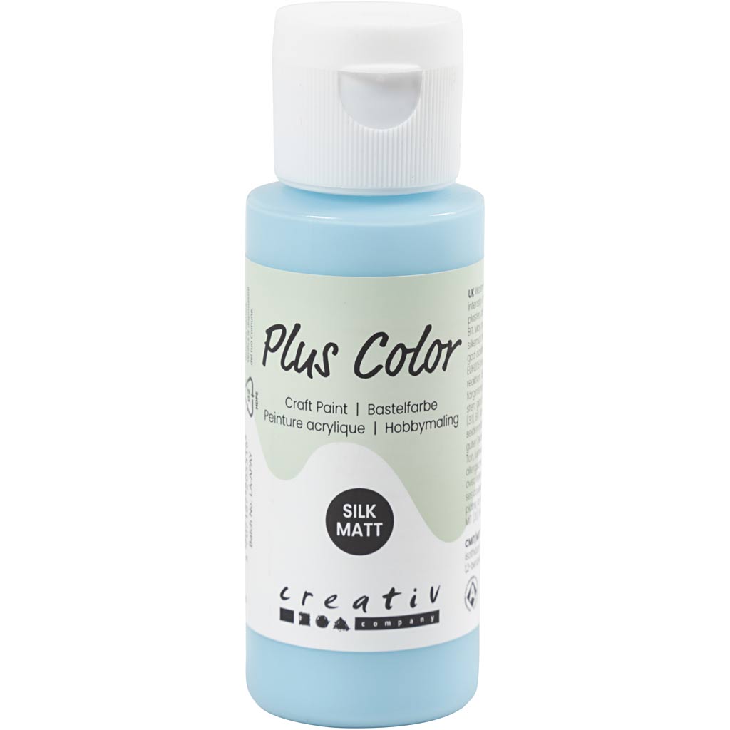 Plus color acrylverf, ice blue, 60 ml 1 fles