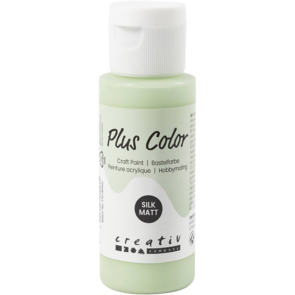 Plus color acrylverf, lentegroen, 60 ml 1 fles