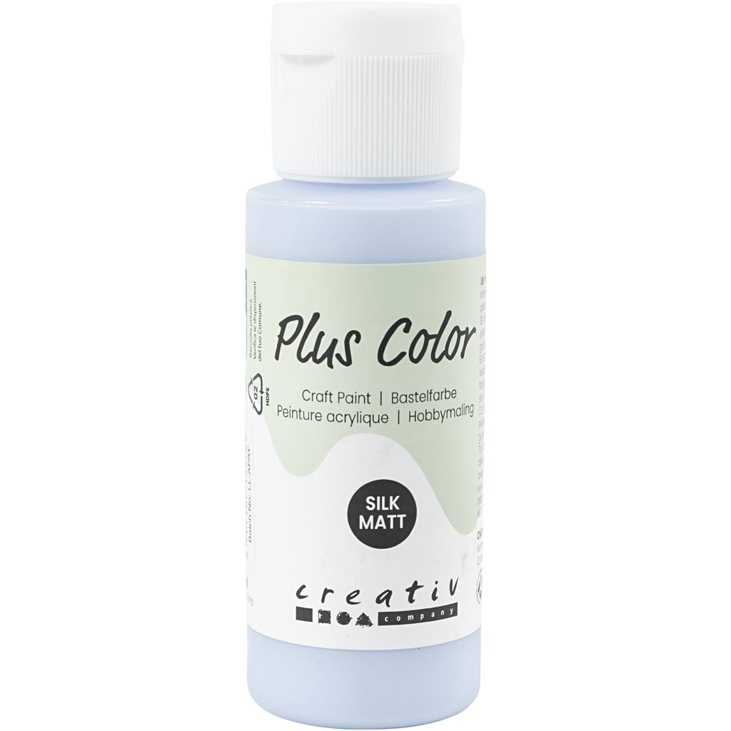 Plus color acrylverf, lichtblauw, 60 ml 1 fles
