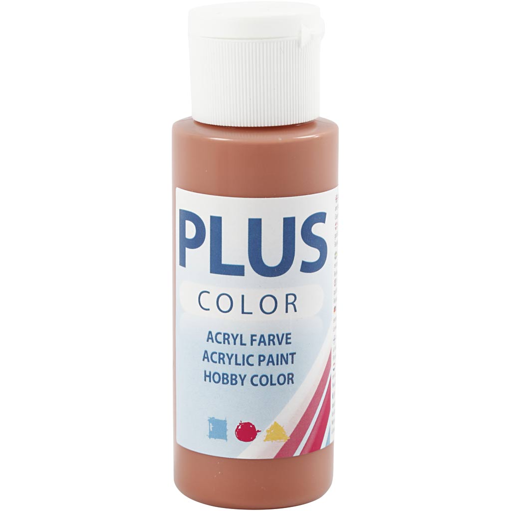 Creativ company plus color acrylverf, terracotta, 60 ml 1 fles