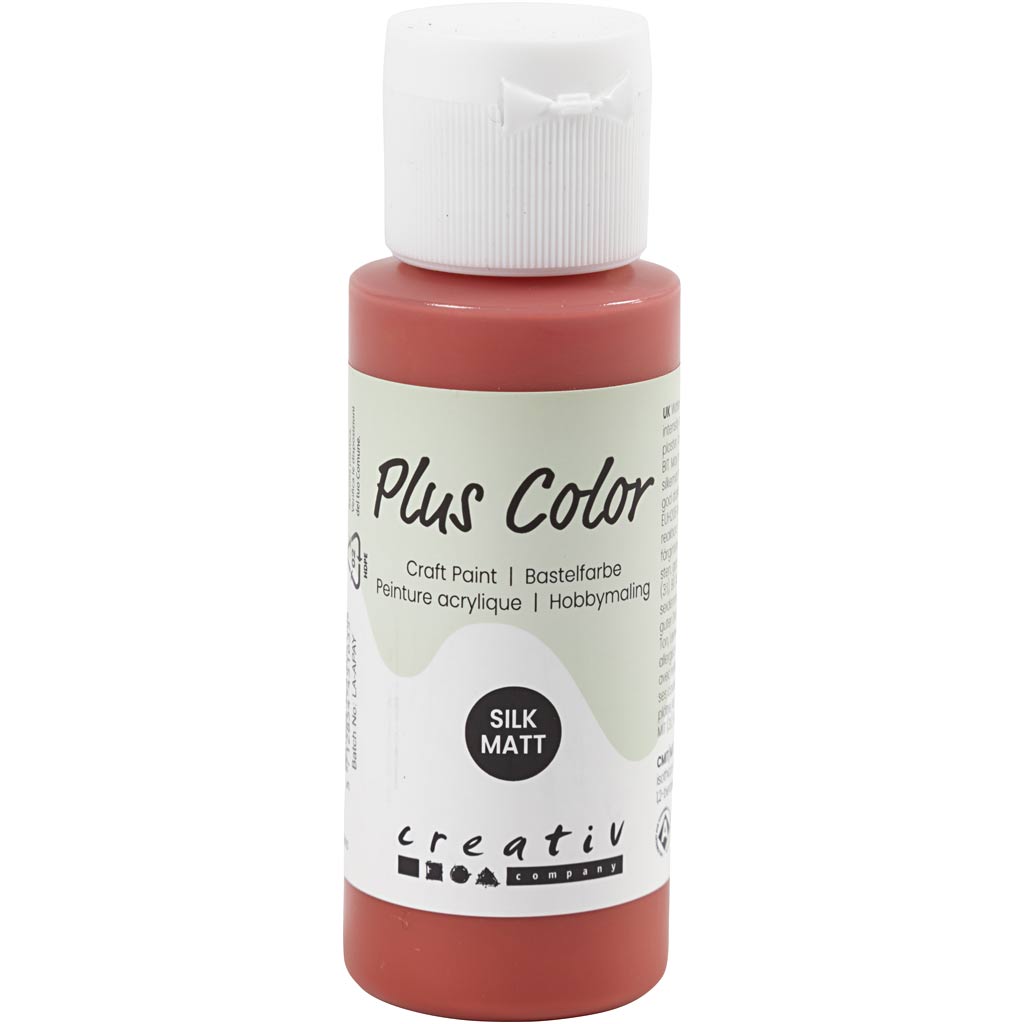 Creativ company plus color acrylverf, kerstrood, 60 ml 1 fles