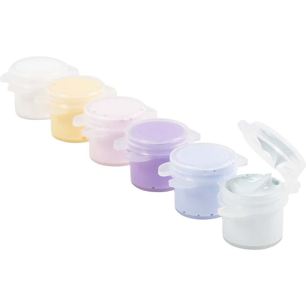 Creativ company plus color acrylverf, pastelkleuren, 6x5 ml 1 doos