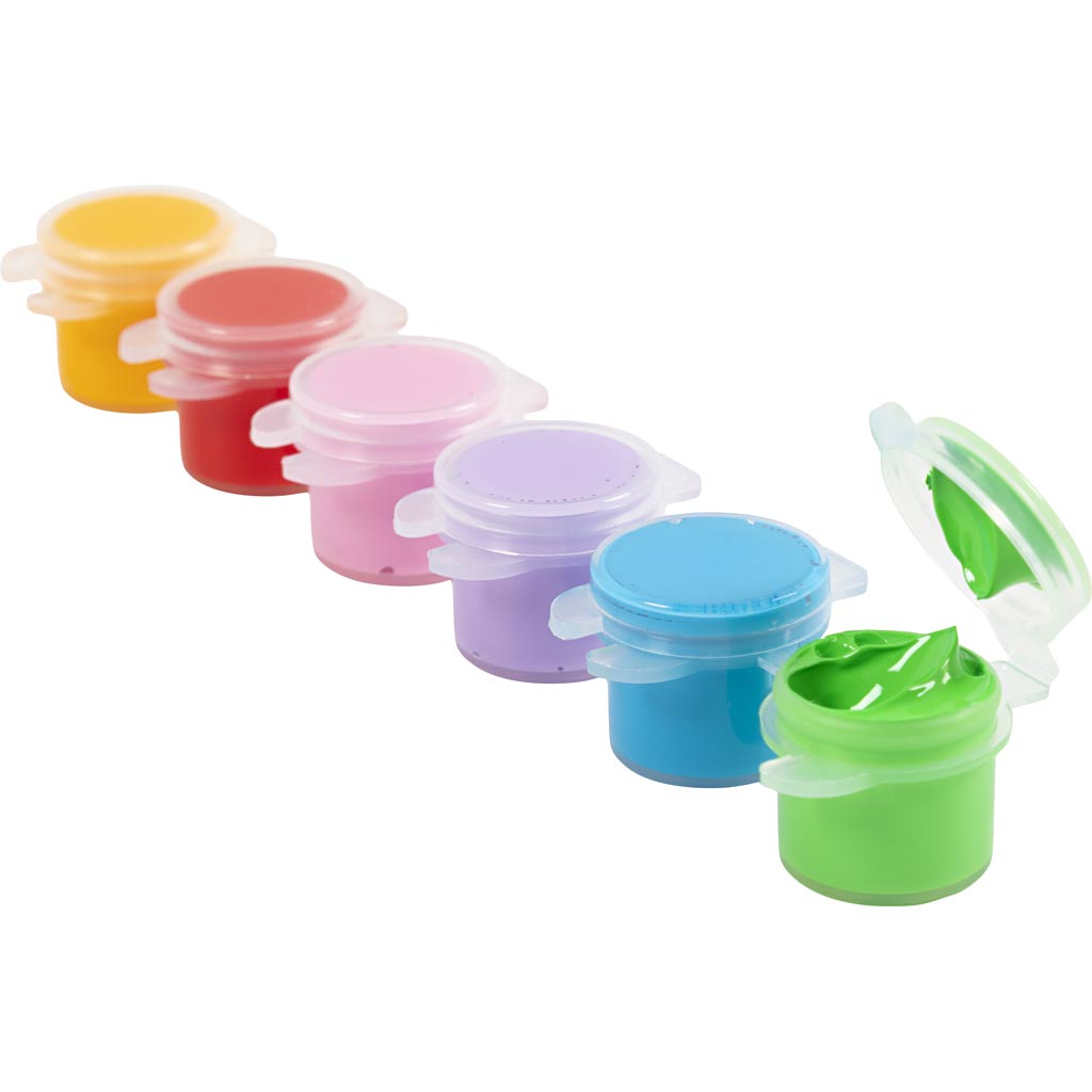 Creativ company plus color acrylverf, kleurrijk, 6x5 ml 1 doos