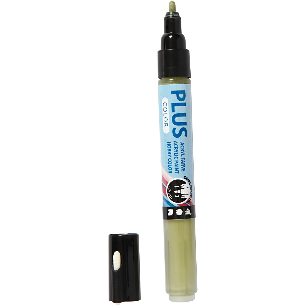 Plus color marker, l: 14,5 cm, lijndikte 1-2 mm, eucalyptus, 5,5 ml, 1 stuk