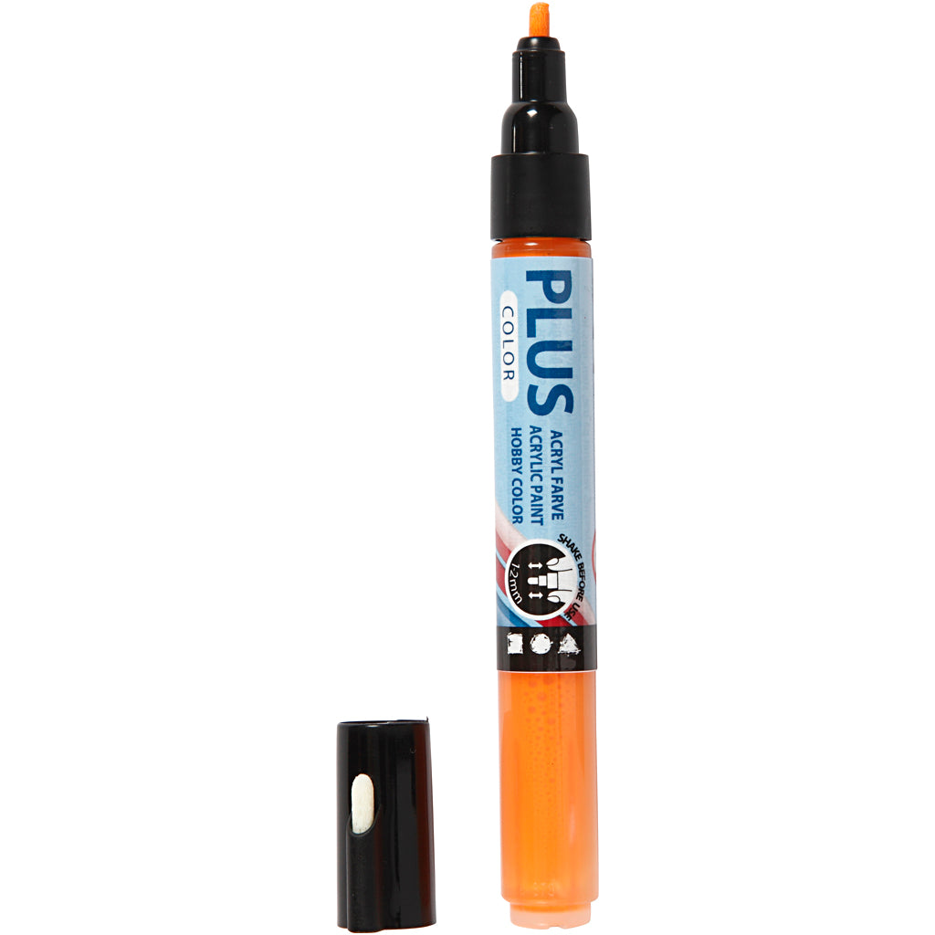 Plus kleurstift, l: 14,5 cm, lijndikte 1-2 mm, pompoen, 5,5 ml, 1 stuk