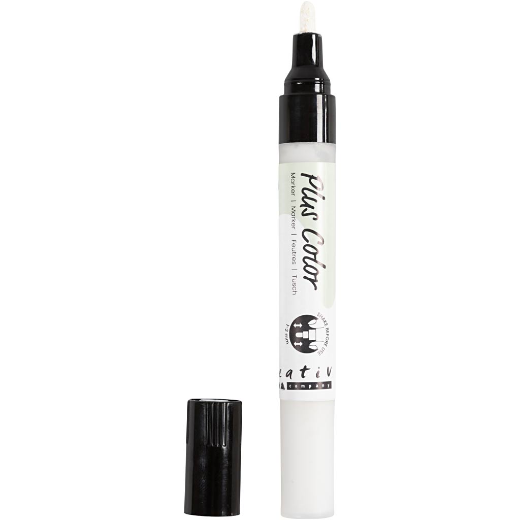 Plus color marker, l: 14,5 cm, lijndikte 1-2 mm, off-white, 5,5 ml, 1 stuk