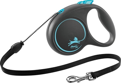 Flexi Rollijn black design cord blauw