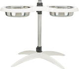 Trixie Voerstandaard hondenbar melamine RVS wit