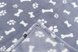 Trixie hondendeken kenny fleecebot pootjes blauw