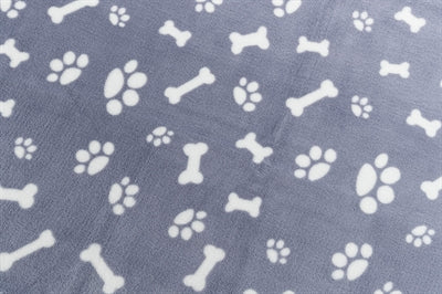 Trixie hondendeken kenny fleecebot pootjes blauw