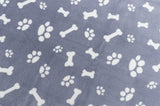 Trixie hondendeken kenny fleecebot pootjes blauw