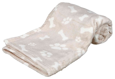 Trixie Hondendeken kenny fleecebot pootjes beige