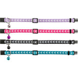 Trixie Halsband kat print poot elastisch assorti